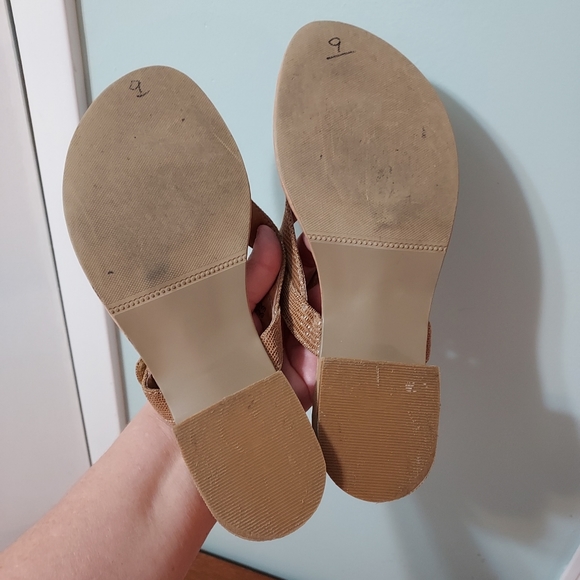 DAVID TATE Leather Flip Flop Sandals - size 8.5WW - Picture 9 of 11